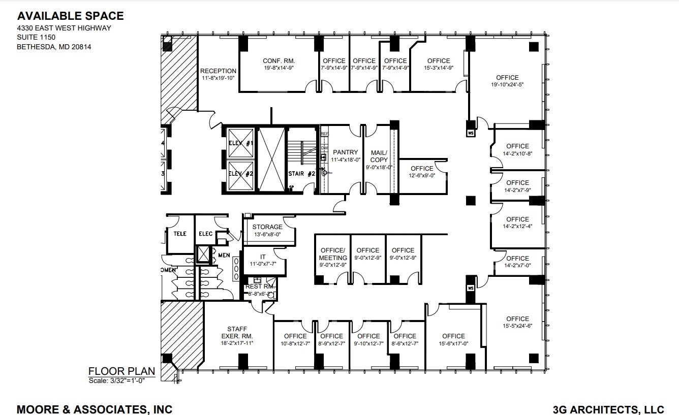 4340 East-West Hwy, Bethesda, MD à louer Plan d’étage– Image 1 sur 1
