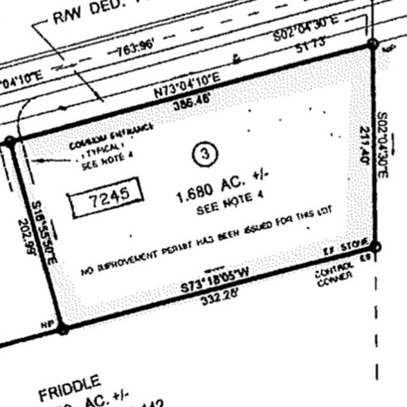 7245 US-158, Stokesdale, NC à louer - Plan de site – Image 3 sur 4