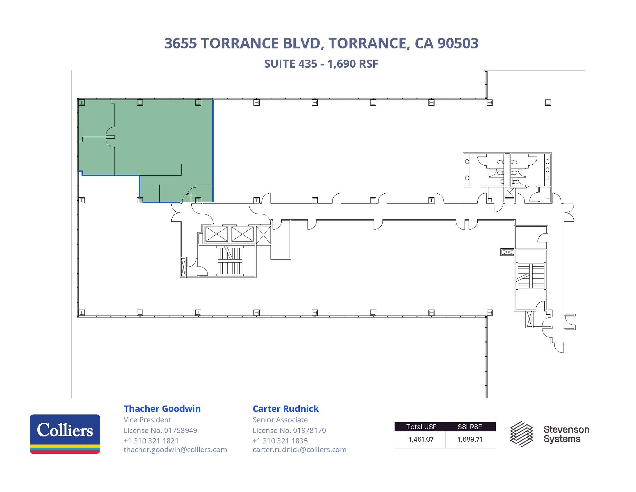 3655 Torrance Blvd, Torrance, CA à louer Plan d’étage– Image 1 sur 1