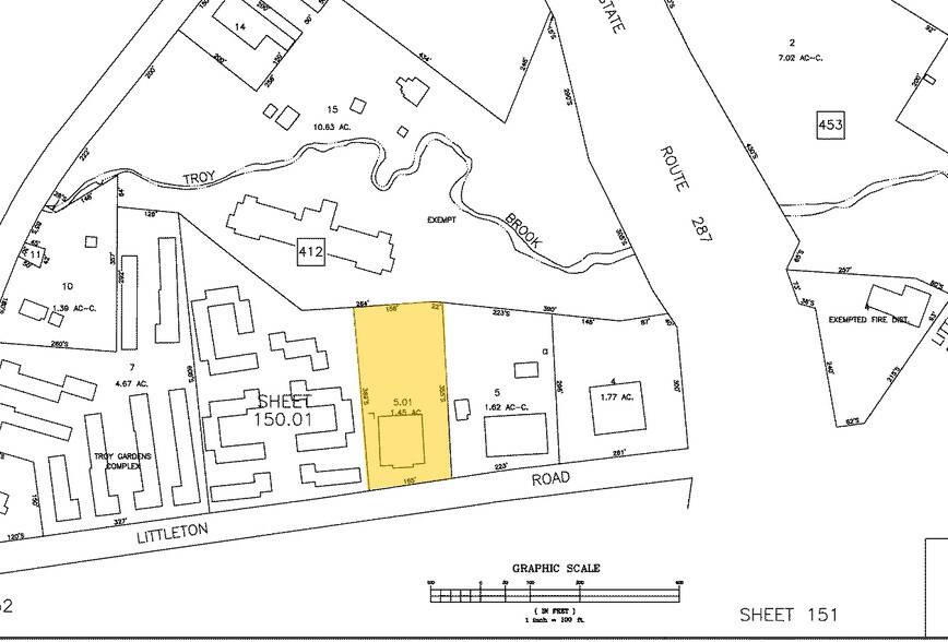 160 Littleton Rd, Parsippany, NJ à louer - Plan cadastral – Image 3 sur 10