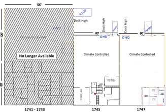 1741-1749 Stebbins Dr, Houston, TX à louer Plan d’étage– Image 1 sur 5