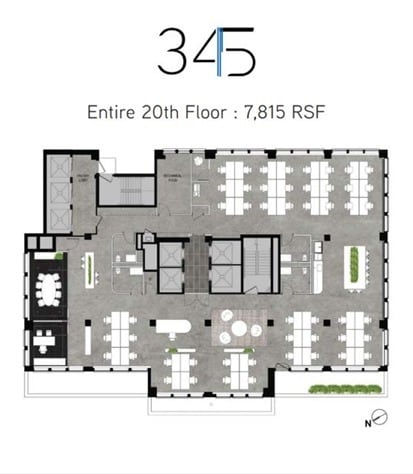 345 Seventh Ave, New York, NY à louer Plan d’étage– Image 1 sur 1