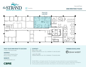 3990 Westerly Pl, Newport Beach, CA à louer Plan d’étage– Image 1 sur 1