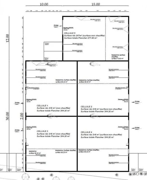 Local d’activités dans Marines à louer - Plan d’étage – Image 3 sur 4
