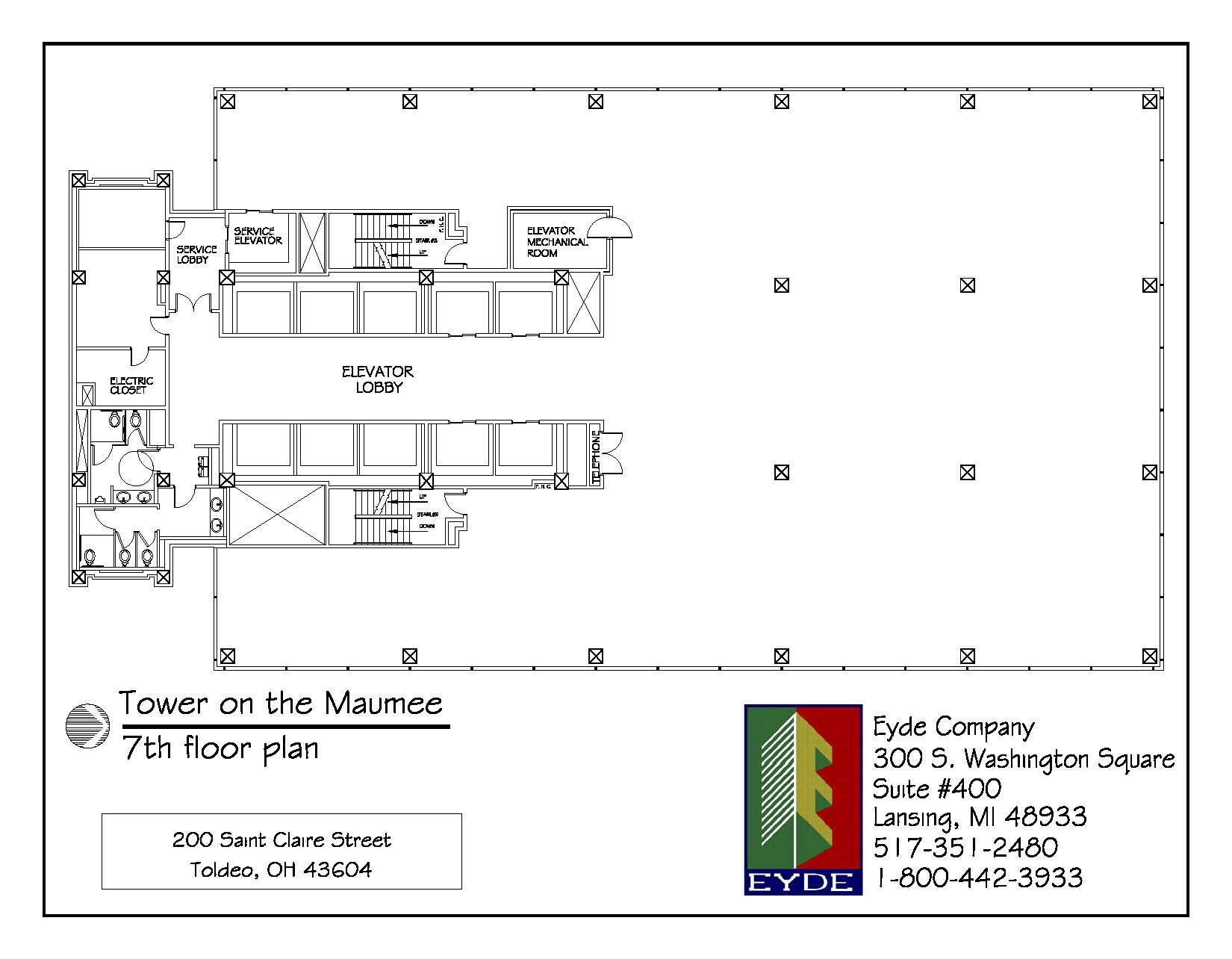 200 N Saint Clair St, Toledo, OH à louer Plan d’étage– Image 1 sur 1