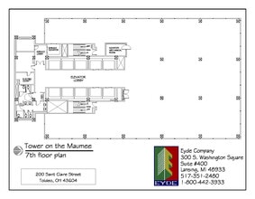 200 N Saint Clair St, Toledo, OH à louer Plan d’étage– Image 1 sur 1