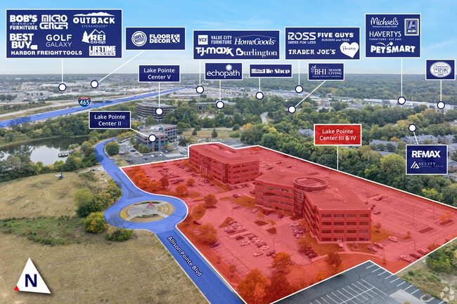 Plus de détails pour 8470 & 8520 Allison Pointe Blvd, Indianapolis, IN - Note de propriété aux enchères