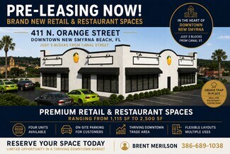 Plus de détails pour 411 S Orange St, New Smyrna Beach, FL - Bureau à louer