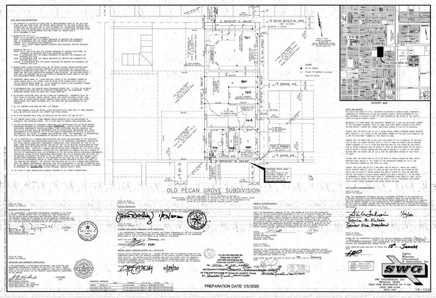401 Pecan Blvd, McAllen, TX à vendre - Plan cadastral – Image 2 sur 2