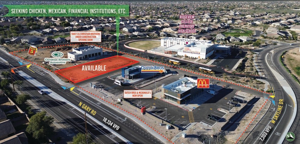 SWC GARY ROAD & SKYLINE DRIVE, San Tan Valley, AZ à vendre - Photo principale – Image 1 sur 4