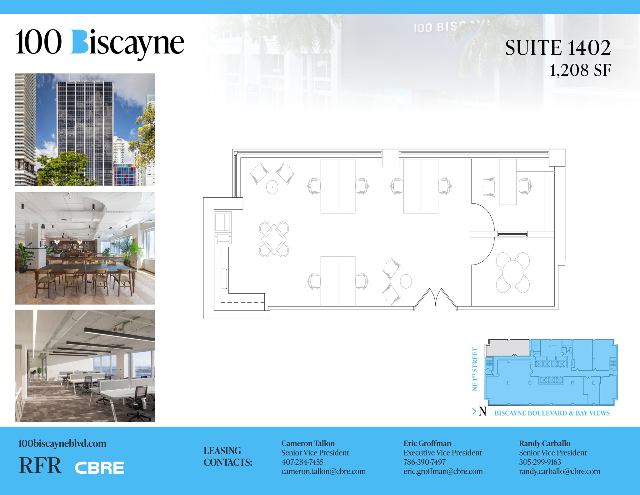 100 N Biscayne Blvd, Miami, FL à louer Plan de site– Image 1 sur 1