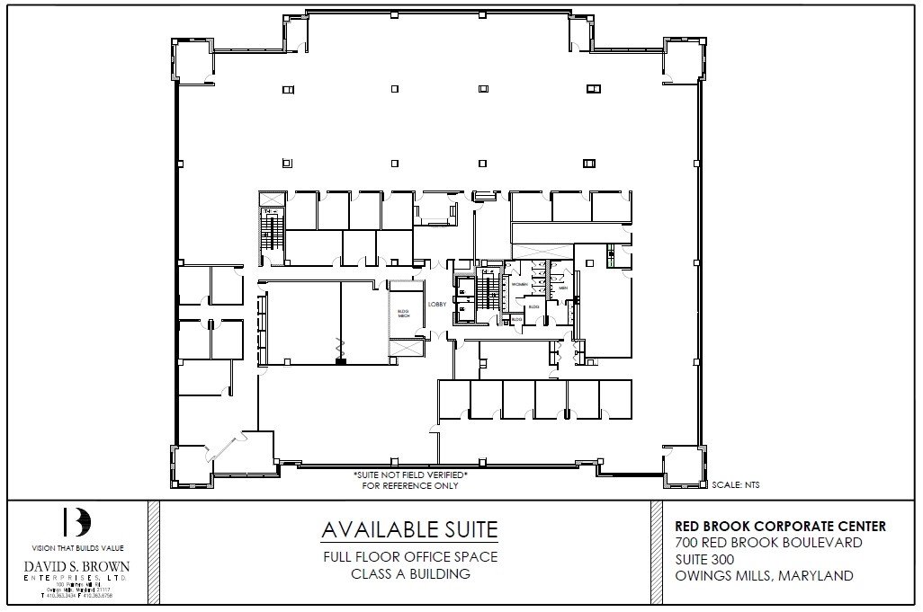 600 Red Brook Blvd, Owings Mills, MD à louer Plan d’étage– Image 1 sur 1