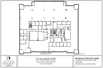 600 Red Brook Blvd, Owings Mills, MD à louer Plan d’étage– Image 1 sur 1