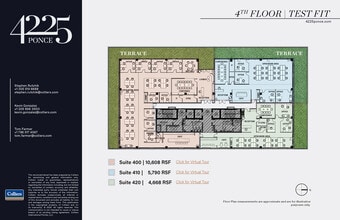 4225 Ponce de Leon Blvd, Coral Gables, FL à louer Plan d’étage– Image 2 sur 3