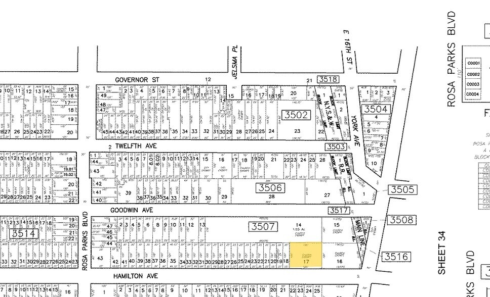 359 Hamilton Ave, Paterson, NJ à vendre - Plan cadastral – Image 1 sur 1