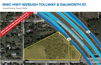 Plus de détails pour NWC Hwy 161 & Dalworth St, Grand Prairie, TX - Terrain à vendre