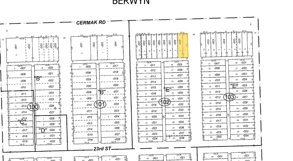 6227 Cermak Rd, Berwyn, IL à louer - Plan cadastral – Image 3 sur 5