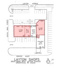 6825-6845 W Layton Ave, Greenfield, WI à louer Plan d’étage– Image 1 sur 1