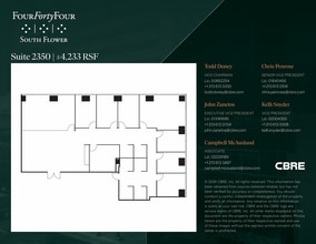 444 S Flower St, Los Angeles, CA à louer Plan d’étage– Image 1 sur 1