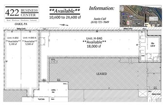 122 Mill Rd, Oaks, PA à louer Plan d’étage– Image 1 sur 5