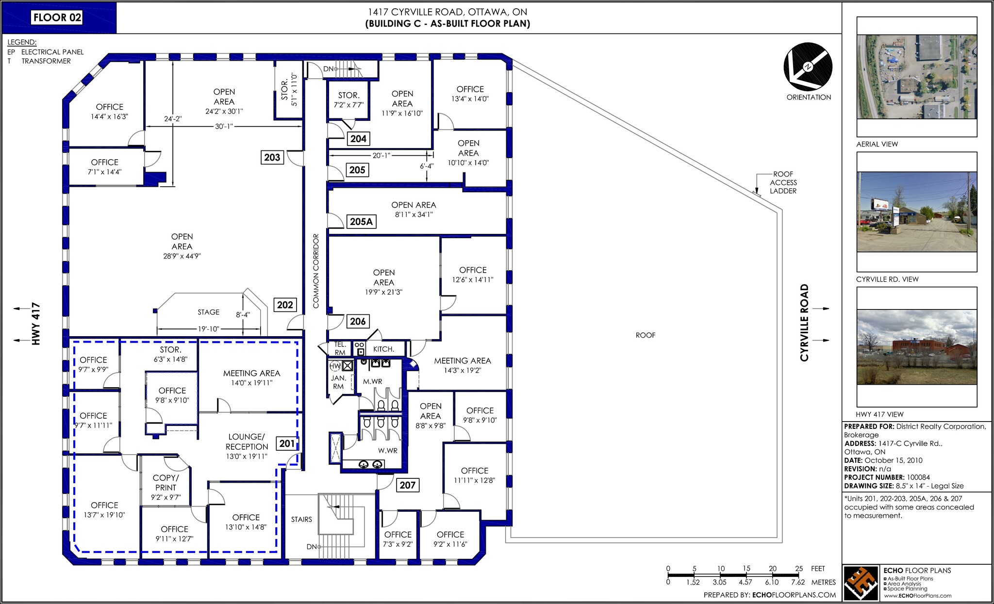 1417 Cyrville Rd, Ottawa, ON à louer Plan d’étage– Image 1 sur 1