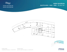 5050 Quorum Dr, Dallas, TX à louer Plan d’étage– Image 2 sur 2