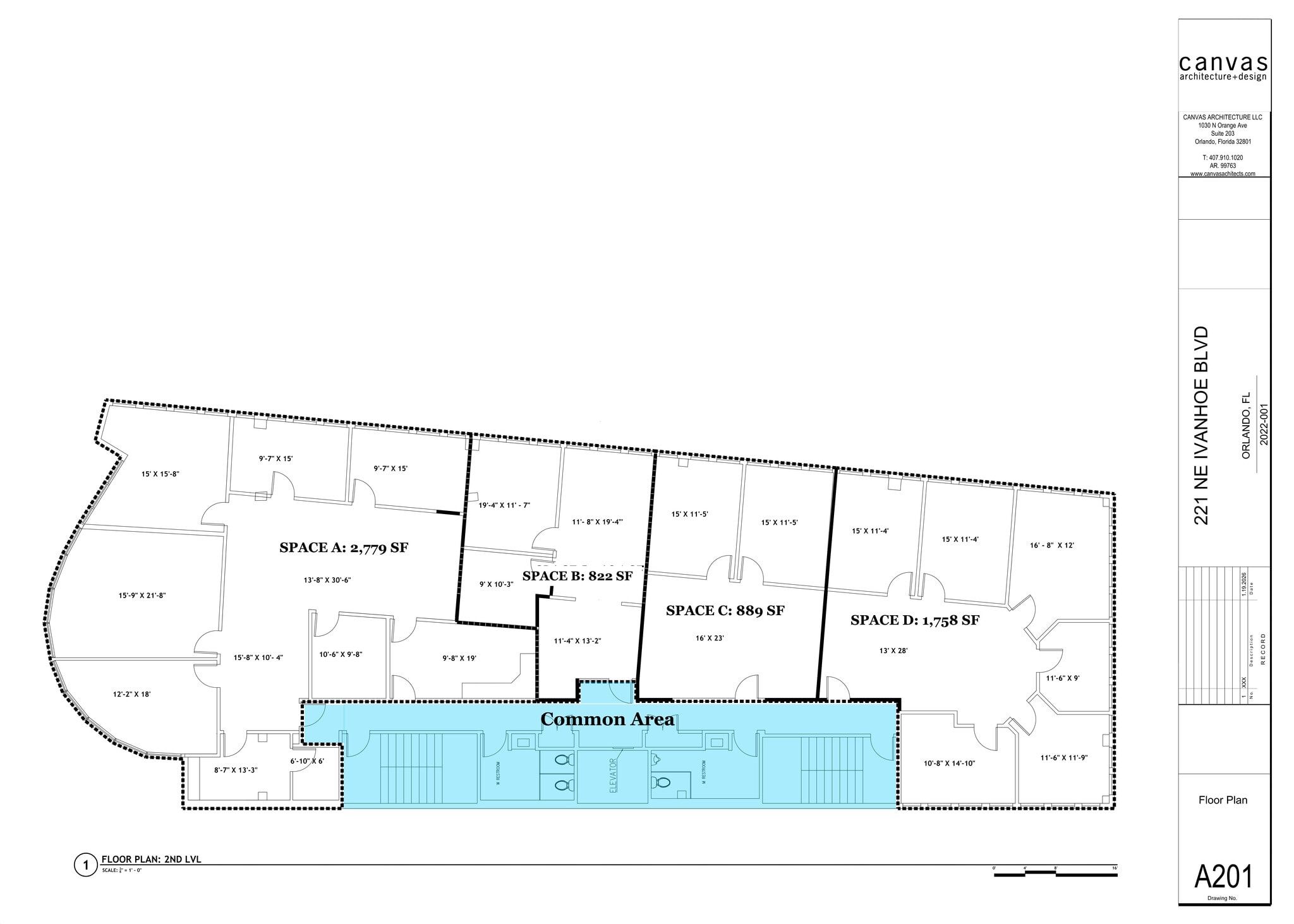 221 NE Ivanhoe Blvd, Orlando, FL à louer Plan d’étage– Image 1 sur 1