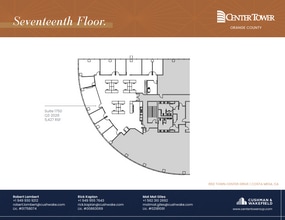 650 Town Center Dr, Costa Mesa, CA à louer Plan d’étage– Image 1 sur 1