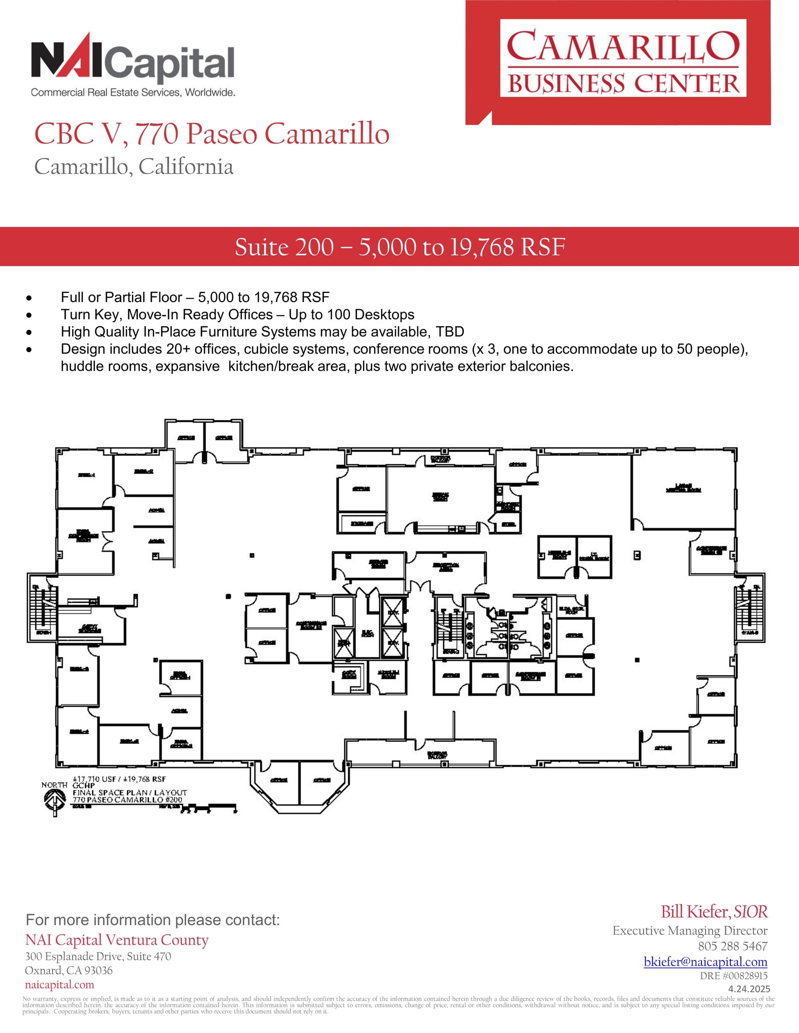 770 Paseo Camarillo, Camarillo, CA à louer Plan de site– Image 1 sur 1