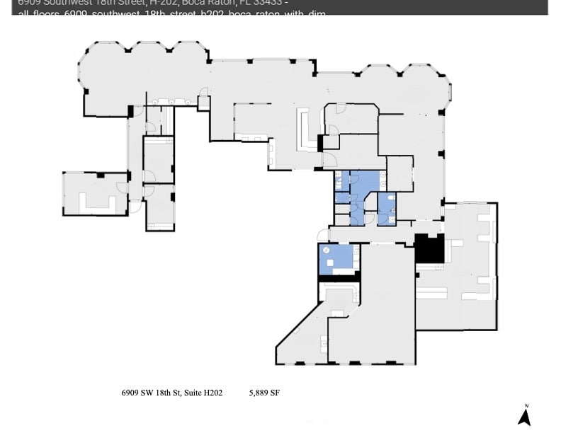 6909 SW 18th St, Boca Raton, FL à louer Plan d’étage– Image 1 sur 23