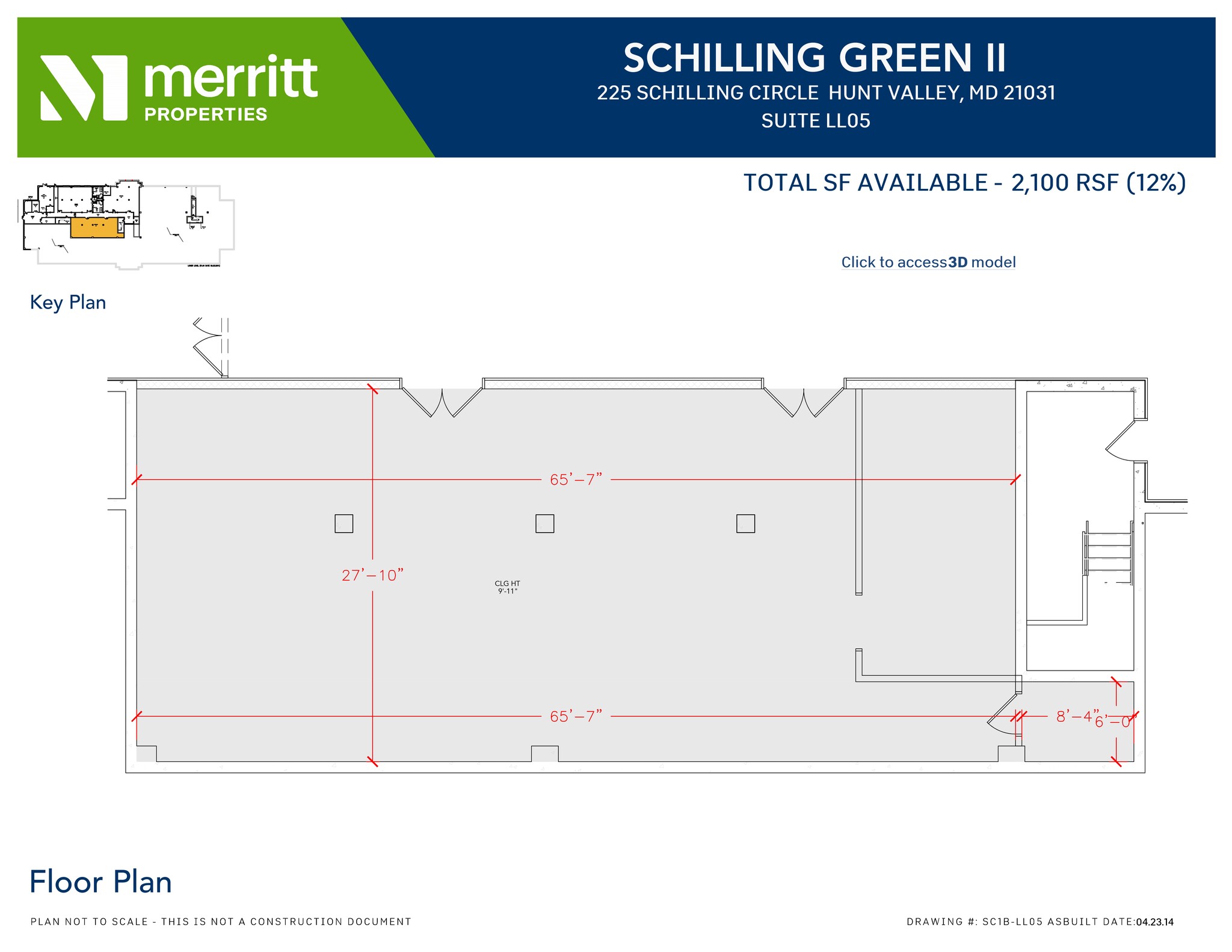 215 Schilling Cir, Hunt Valley, MD à louer Plan de site– Image 1 sur 2