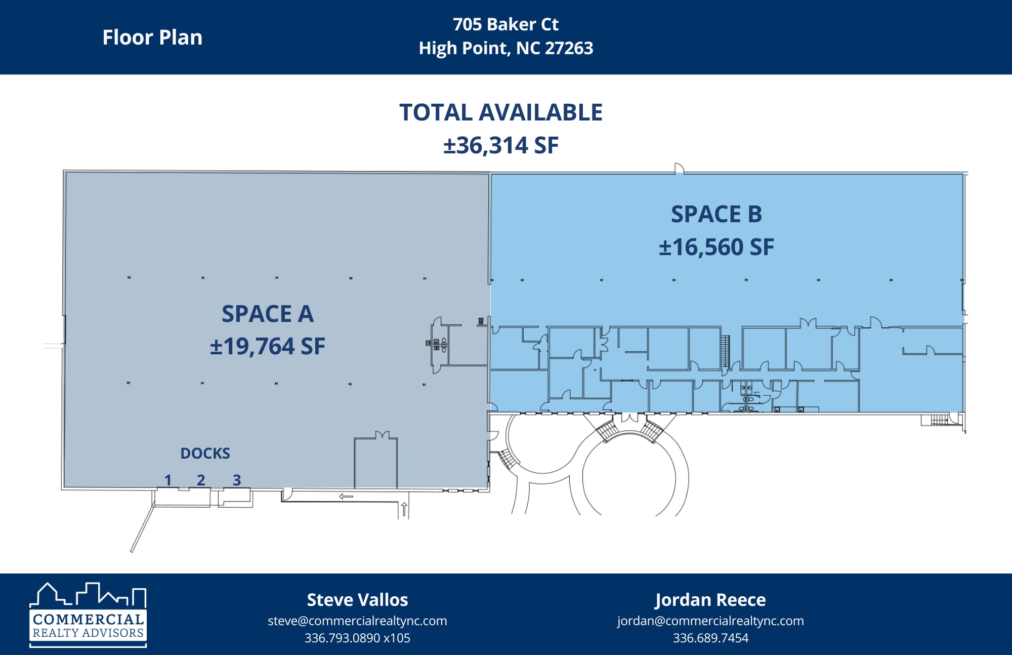705 Baker Ct, High Point, NC à louer Plan d’étage– Image 1 sur 1