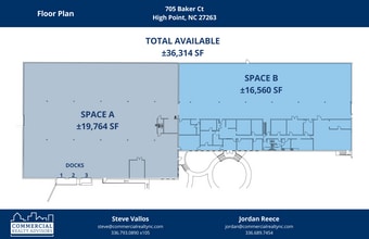 705 Baker Ct, High Point, NC à louer Plan d’étage– Image 1 sur 1