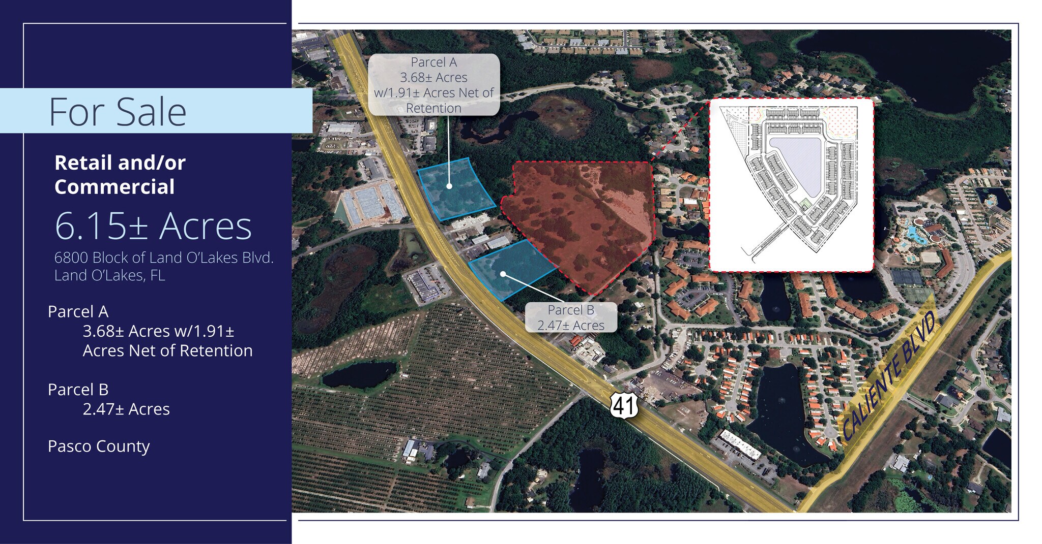 6800 Land O Lakes, Land O' Lakes, FL à vendre Photo principale– Image 1 sur 3