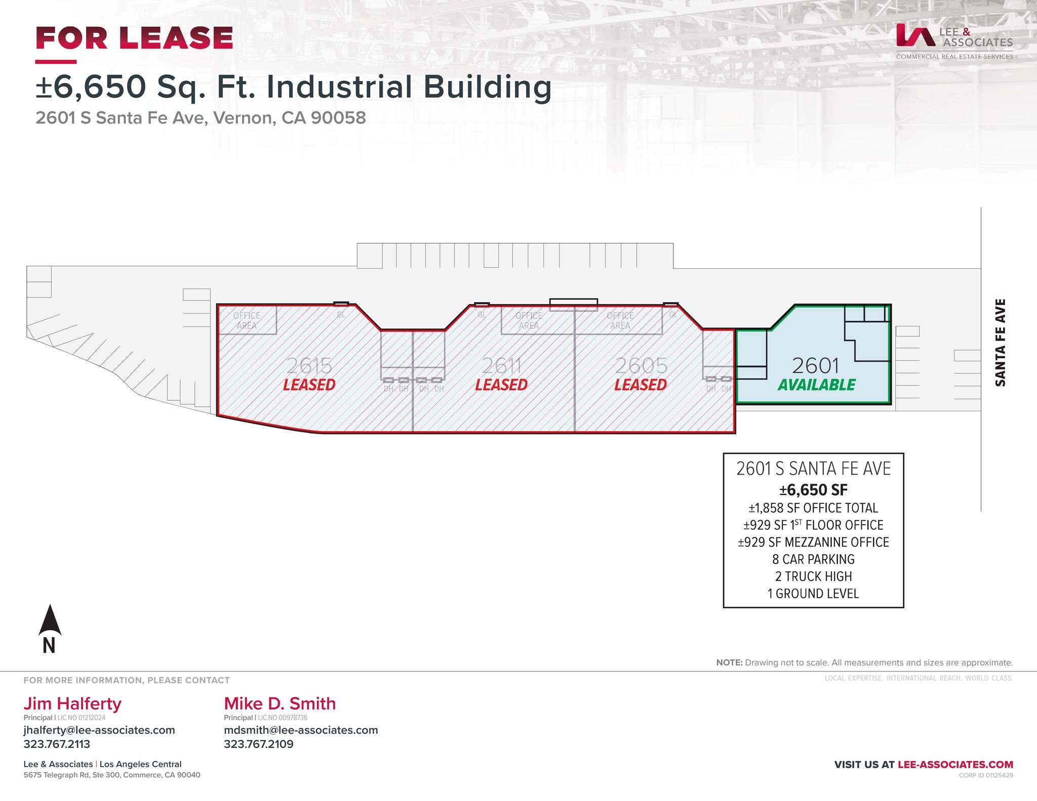 2601-2615 S Santa Fe Ave, Vernon, CA à louer Plan de site– Image 1 sur 2