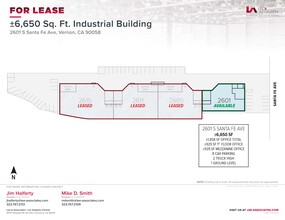 2601-2615 S Santa Fe Ave, Vernon, CA à louer Plan de site– Image 1 sur 2