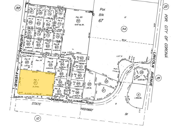 1247 W Pomona Rd, Corona, CA à louer - Plan cadastral – Image 2 sur 2