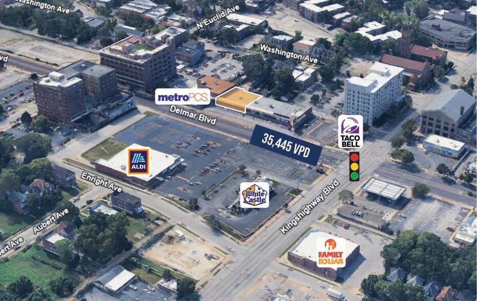 4940-4956 Delmar Blvd, Saint Louis, MO à louer - Photo de l’immeuble – Image 3 sur 4