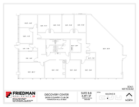 39205 Country Club Dr, Farmington Hills, MI à louer Plan d’étage– Image 1 sur 2