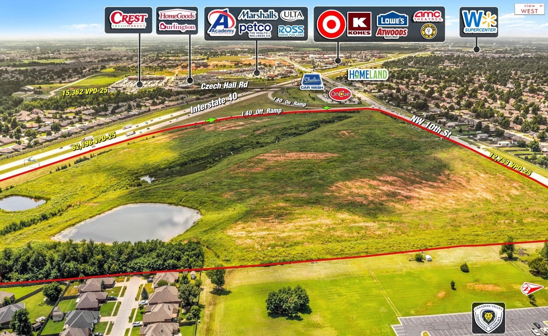 SEQ 10TH STREET & CZECH HALL ROAD YUKON, OK 73099, Yukon, OK à louer Photo principale– Image 1 sur 2