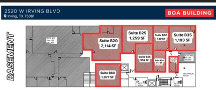 2520 W Irving Blvd, Irving, TX à vendre Plan d’étage– Image 1 sur 1