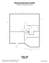 4014 E Broadway Rd, Phoenix, AZ à louer Plan d’étage– Image 1 sur 1