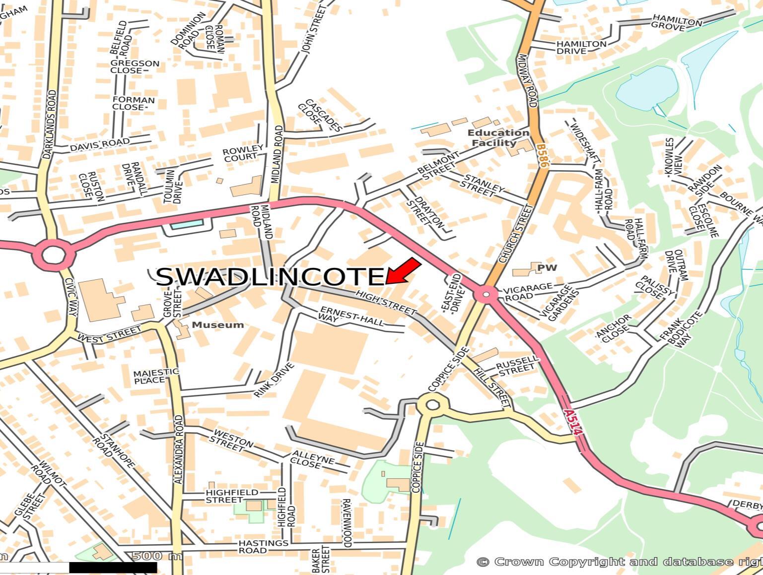 50 High St, Swadlincote à louer Carte– Image 1 sur 5