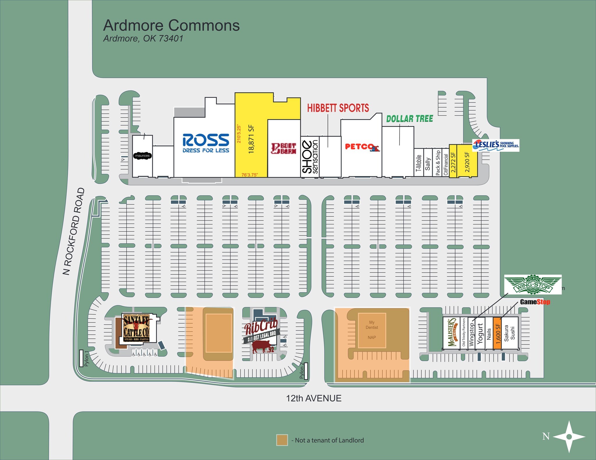 12th Ave NW, Ardmore, OK à louer Plan de site– Image 1 sur 1