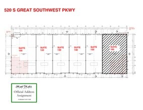 520 S Great Southwest Pky, Grand Prairie, TX à louer Plan de site– Image 1 sur 1