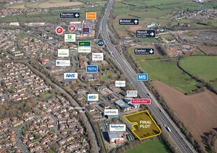 Blackbrook Park Ave, Taunton, SOM - Vue aérienne vue de carte