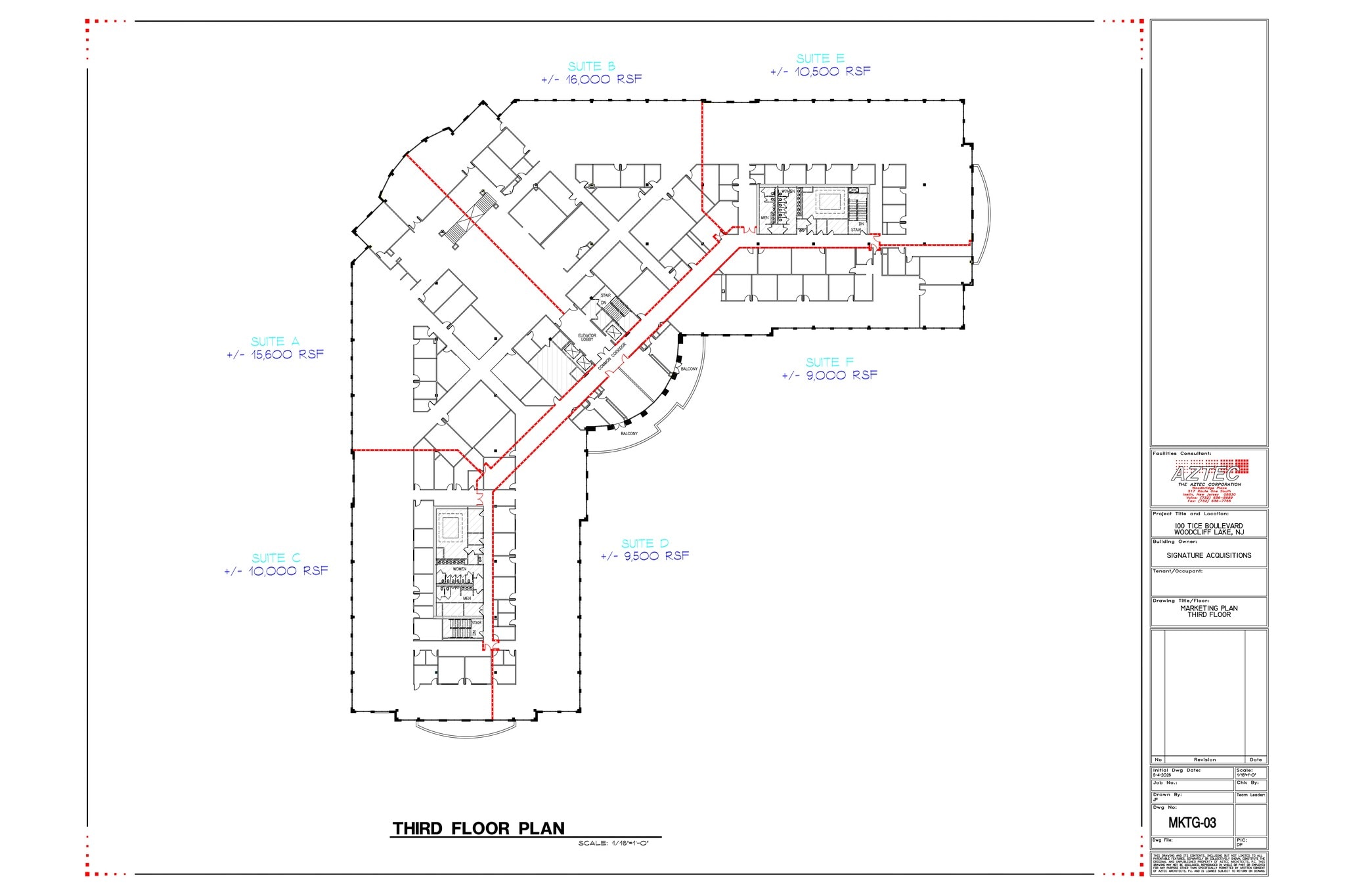 100 Tice Blvd, Woodcliff Lake, NJ à louer Plan de site– Image 1 sur 1