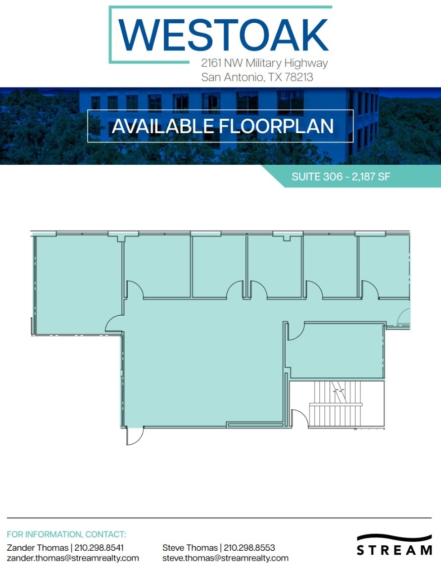 2161 NW Military Hwy, San Antonio, TX à louer Plan d’étage– Image 1 sur 1