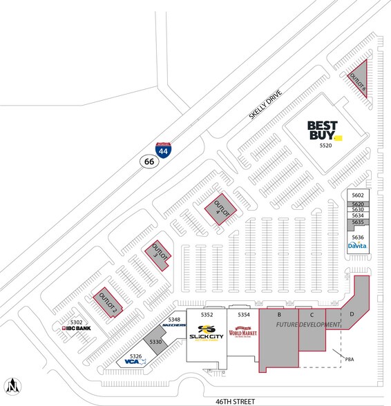 E Skelly Dr, Tulsa, OK à louer - Plan de site – Image 2 sur 3