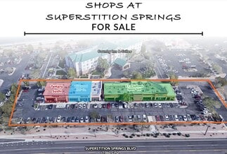 6638-6640 E Superstition Springs Blvd, Mesa, AZ - VUE AÉRIENNE vue de carte